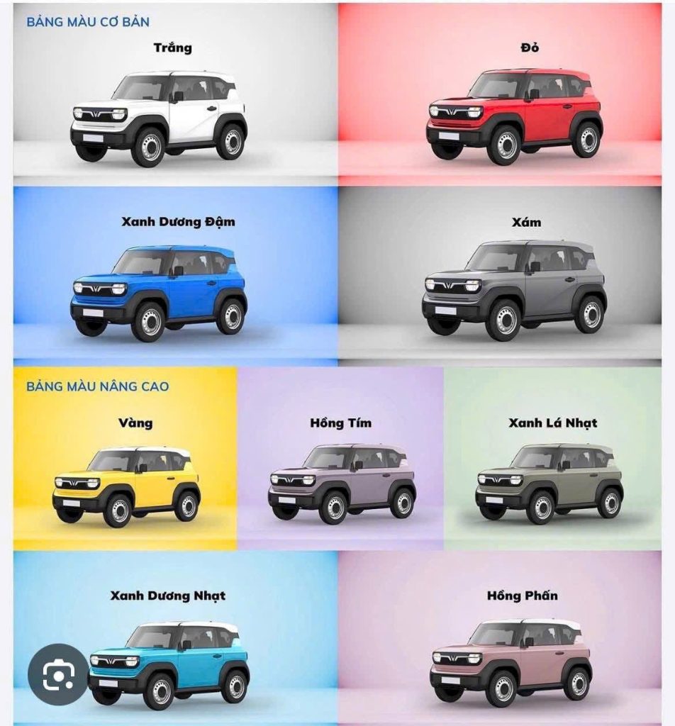 bảng màu nâng cao vf3 