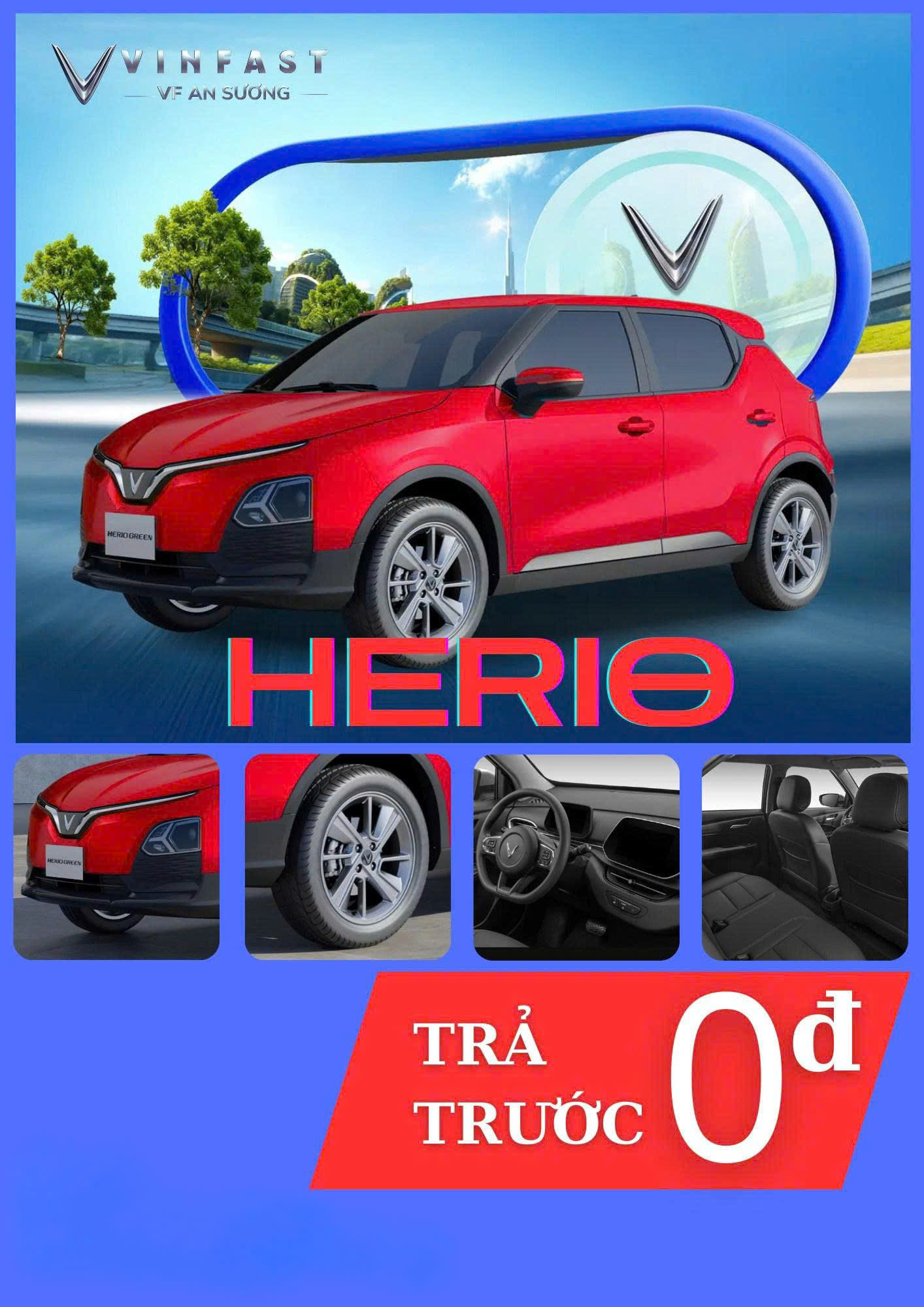 chính sách mua xe 0 đồng VinFast Herio VF5