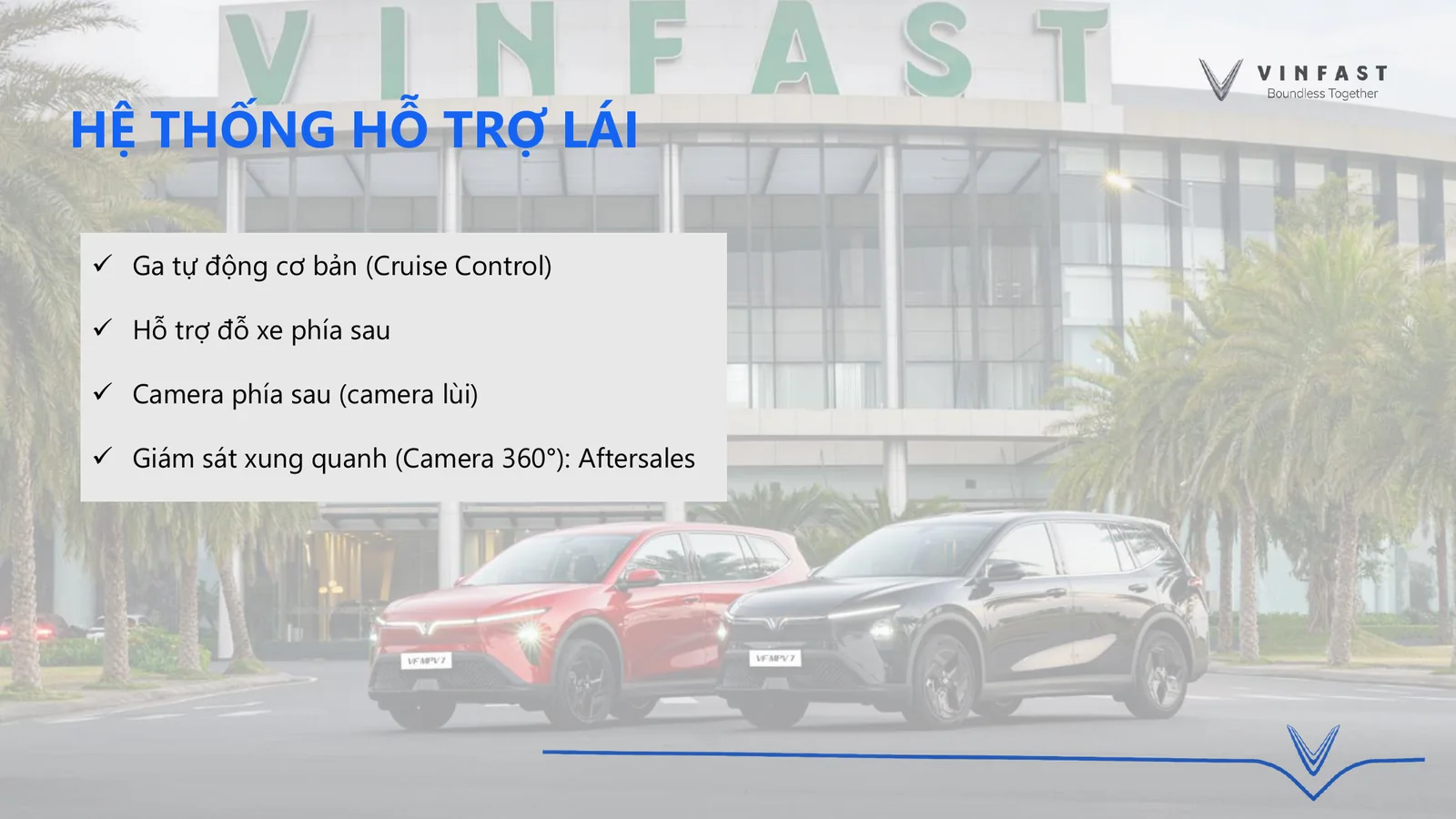 Các tính năng hỗ trợ lái VinFast MPV7